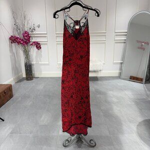 Zadig & Voltaire red maxi dress XS